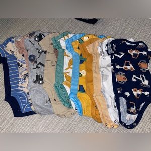 15 Carters Boys 3M Onesies